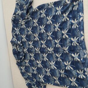 Men's Blue Palm Tree Pattern Shirt